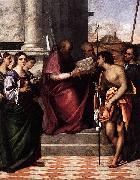 Sebastiano del Piombo San Giovanni Crisostomo Altarpiece oil painting on canvas